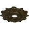 Ekena Millwork Preston Ceiling Medallion (Fits Canopies up to 4"), Hand-Painted Green Gold, 17 1/2"OD x 4"ID x 1"P CM17PRGGS - alternate 3